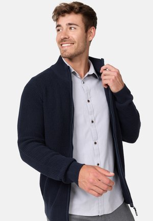 INDICODE JEANS INLAYTON - Strickjacke - navy