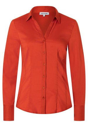 Overhemdblouse - chilli orange
