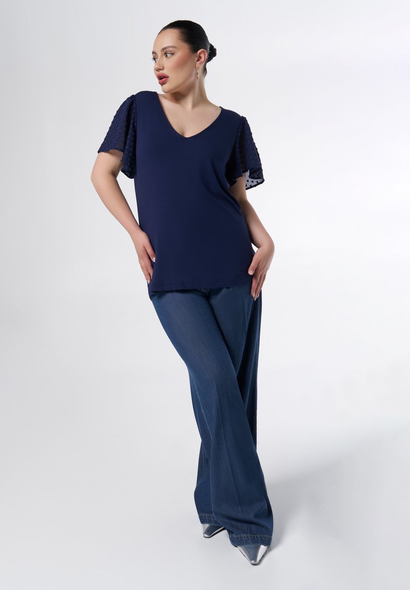 MS Mode T-shirt print - navy blue