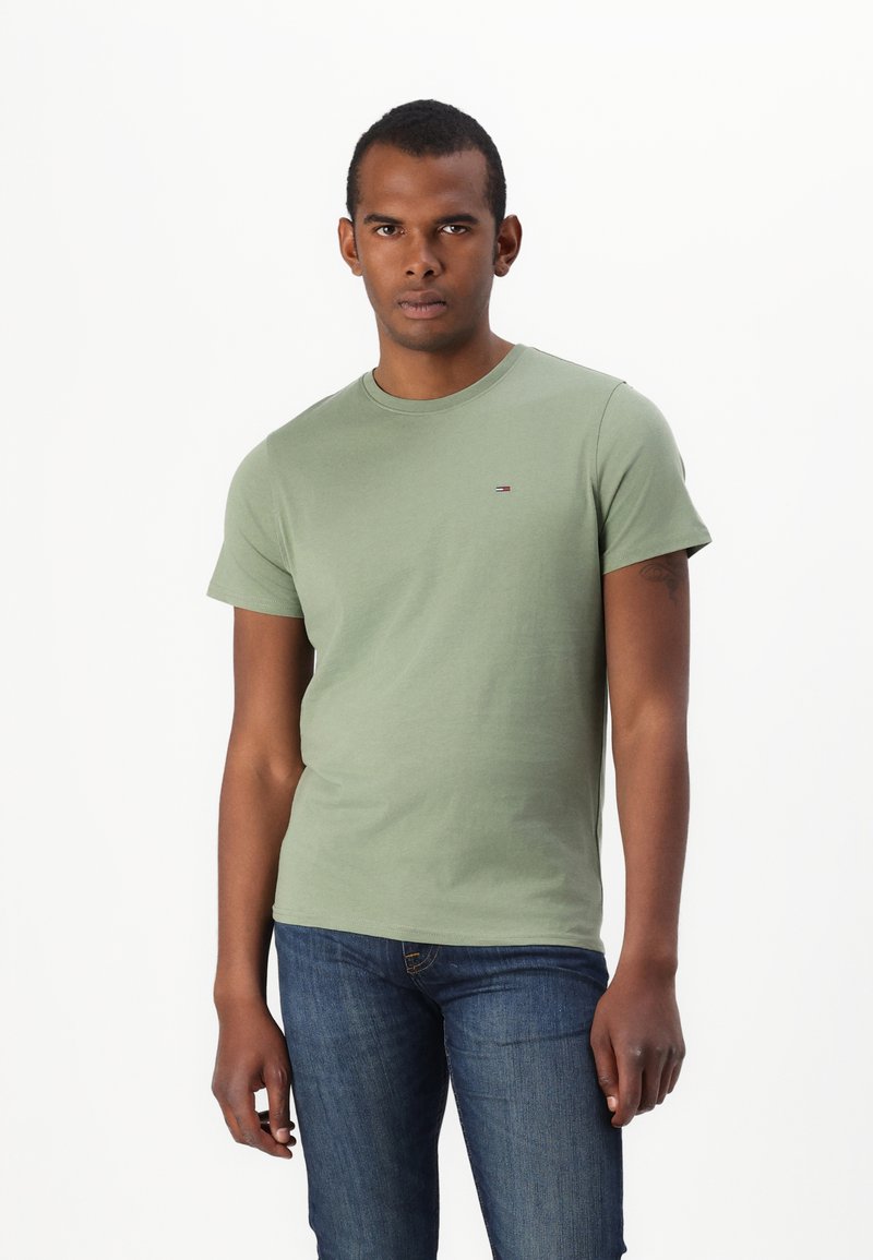 Tommy Jeans SLIM TEE - T-shirt - bas - aruba green