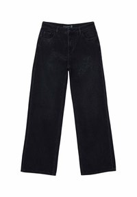 WITH RHINESTONES - Relaxed fit jeans - black denim