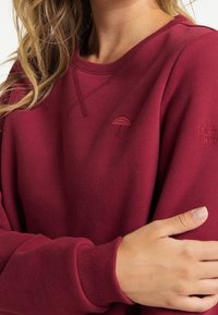 Schmuddelwedda Sudadera - dark red