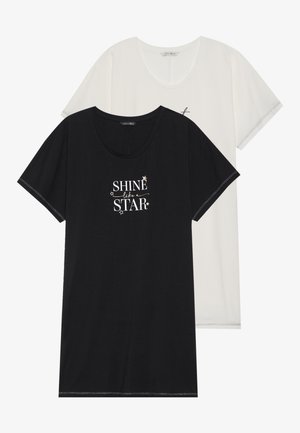 2 PACK - Nattrøjer / negligé - black/off white