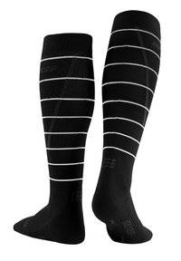 CEP REFLECTIVE COMPRESSION TALL SOCKS MEN - MADE IN GERMANY - Kniestrümpfe - black
