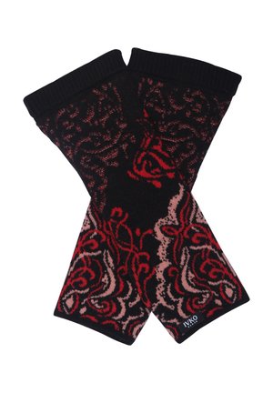 ORNAMENT PATTERN - Rukavice bez prstiju - chocolate black