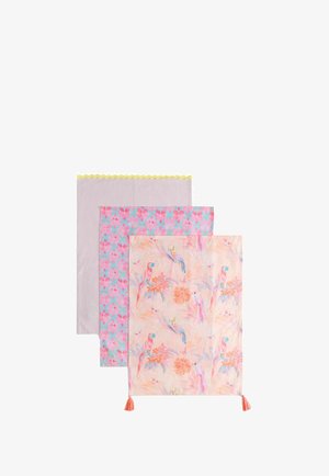 Next, SET OF 3 ARTIST FLORAL - Köögirätik - pink tile