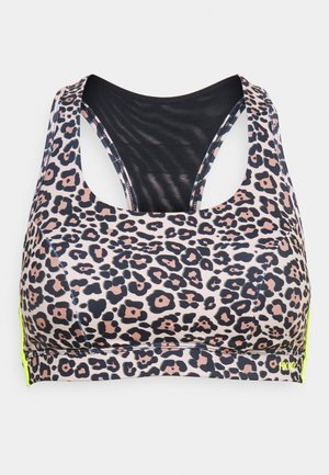 THE SPIRIT WILD SIDE - Medium support sports bra - brown/grey