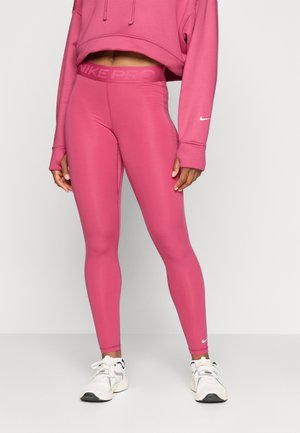 Leggings - sweet beet/white