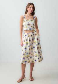 Jimmy Key FLORAL PATTERNED STRAPLESS   - Top - beige