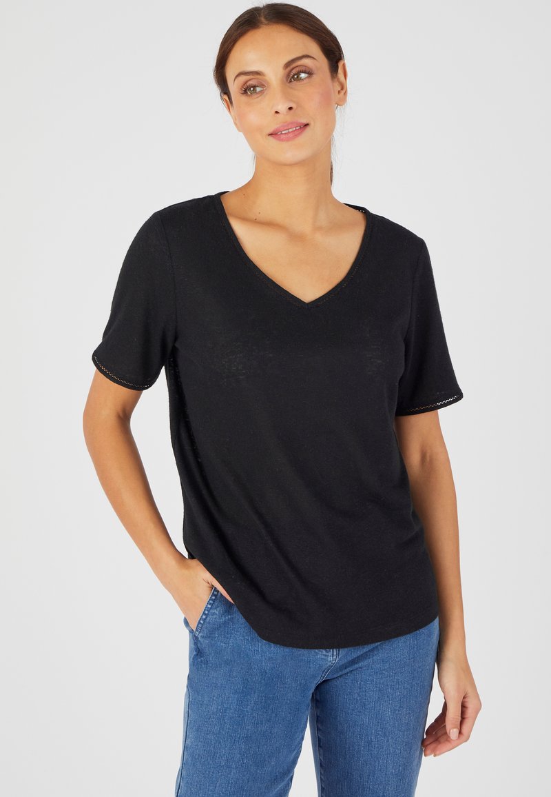 Damart À BASE - T-shirt print - noir