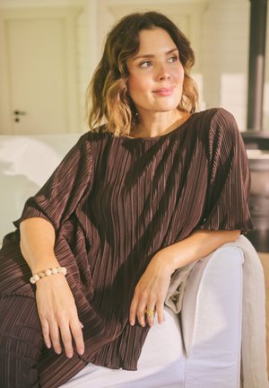 Kaffe Curve, KCIRINA PLISSÉ - Blouse - coffee bean