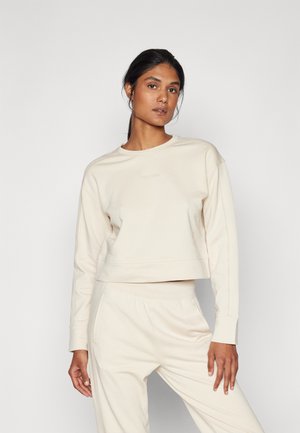 FRENCH TERRY LOGO SWEATSHIRT - Pyjamasoverdel - sandshell