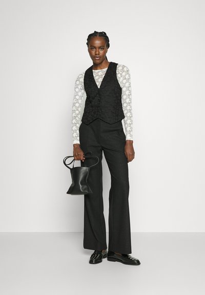 Ida Sjöstedt BRIELLE - Παντελόνι - black glimmer