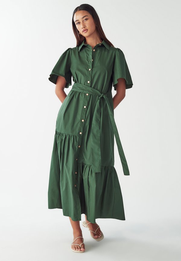 BEA FRILLED - Maxikleid - emerald