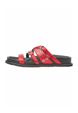 Pantolette flach - red