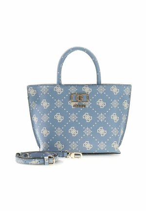 Guess, EMELIE LOGO MINI TOTE - Sac à main - light blue logo