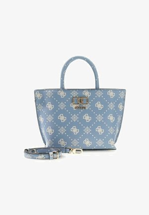 Guess, EMELIE LOGO MINI TOTE - Sac à main - light blue logo