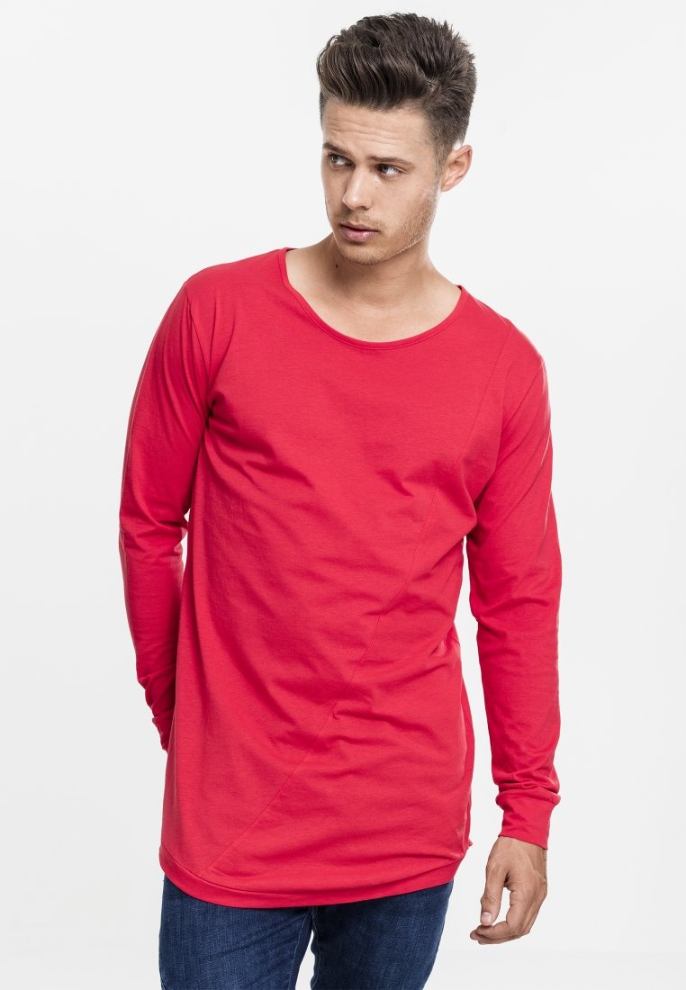 Urban Classics Top dugih rukava - fire red