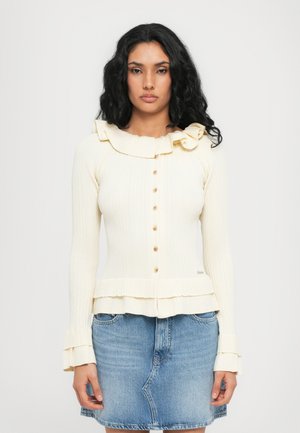 RIPPLE CARDIGAN - Cardigan - ecru