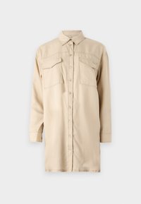 BEATE - Robe en jean - beige