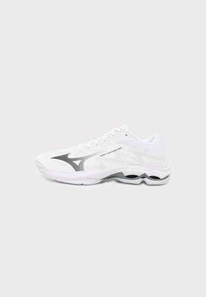Mizuno WAVE LIGHTNING PRO UNISEX - Volleyballsko - white/black/ultimate gray