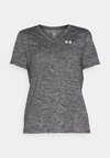 TECH TWIST - T-Shirt sport - black/white