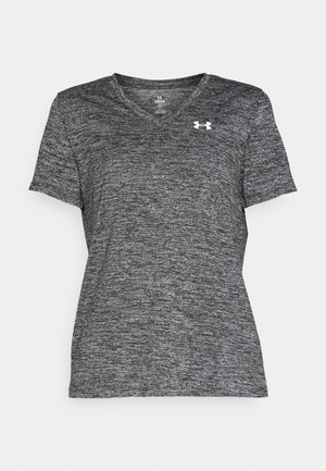 Under Armour TECH TWIST - T-shirt basic - black/white