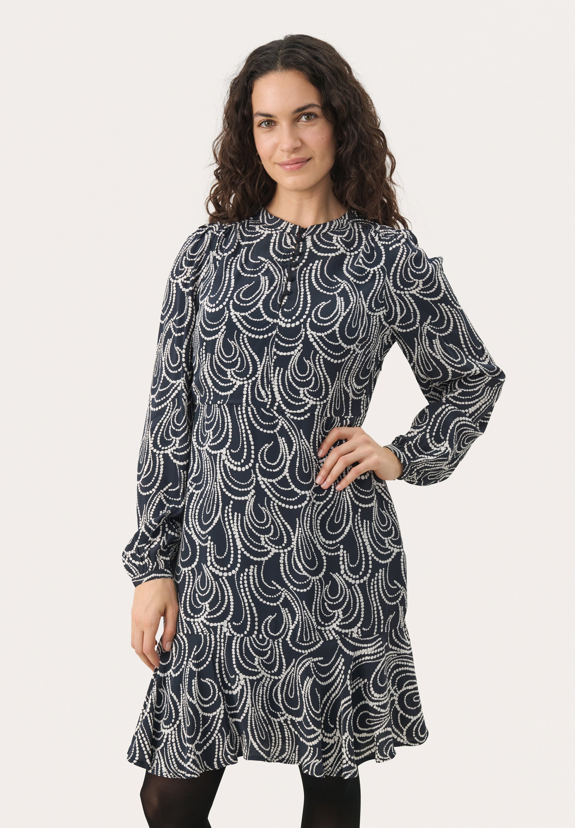 Robe Odd Molly Pour Femme - Taille 1 (36/38) - Gris Marron - Coton - Occasion Très Bon état