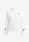 ADIDAS Z.N.E. FULL ZIP HOODIE - Φούτερ με φερμουάρ - white