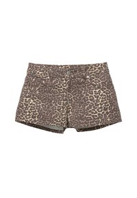 STUDDED LEOPARD  - Shorts - ochre