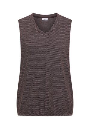 Cecil, TOP MIT V-NECK UND STREIFEN - Débardeur - brown cacao