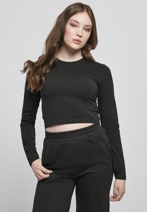 Urban Classics Bluză cu mânecă lungă - black