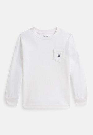 TRIPLE-PONY COTTON LONG-SLEEVE TEE  2-7Y - Langærmet T-shirt - white
