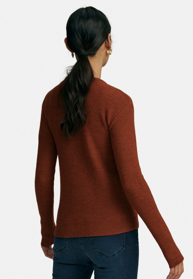 Damen Strickjacken | PETER HAHN Strickjacke terracotta melange/braun - NQ27194 Damen Strickjacken | PETER HAHN Strickjacke terracotta melange/braun - NQ27194