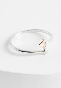 Next HEART OPEN TWIST - REGULAR FIT - Gredzens - sterling silver & rose gold plated