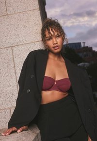 Self. NON PAD WIRED STRAPLESS - Mitmeti kinnitatav / paelteta rinnahoidja - burgundy red