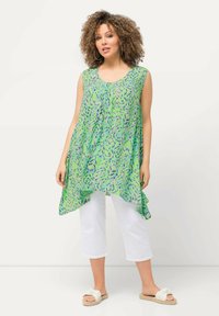 Ulla Popken GRAPHIC SLEEVELESS - Tuniek - mint green