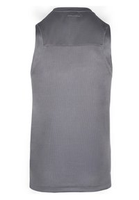 Hallituselge jahedast kangast sporditop, millel on ümmargune kaelus, puhtad jooned ja minimaalne brändingu detail taga.