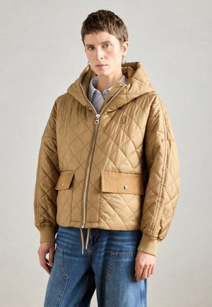 JACKET WITH HOOD DRAWSTRING AT HEM - Välikausitakki - pure sand