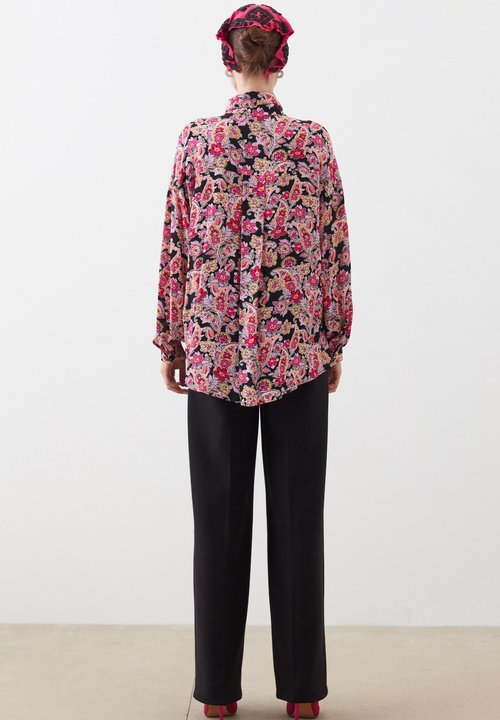 Chemisier Chic Femme COMMA - Motif Floral Rose Ou Bleu Clair - Taille 36 - Viscose - Style Tunique