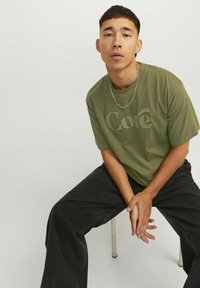 Jack & Jones Apdrukāts T-krekls - cypress