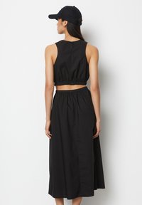 Marc O'Polo DENIM WITH CUTOUTS - Freizeitkleid - black