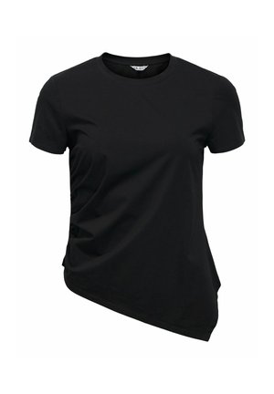 Object, T-SHIRT ASYMMETRIC - T-shirt basique - black