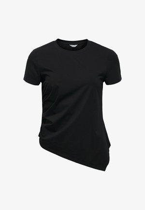 Object, T-SHIRT ASYMMETRIC - T-shirt basique - black