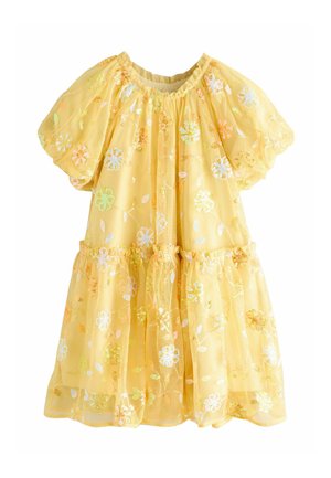 REGULAR FIT - EMBELLISHED SEQUIN  - Rochie cocktail/Rochie petrecere - yellow