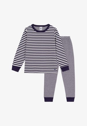 Petit Bateau, CHILDREN'S STRIPY TUBE KNIT PYJAMAS SET - Pyjama set - soir milk