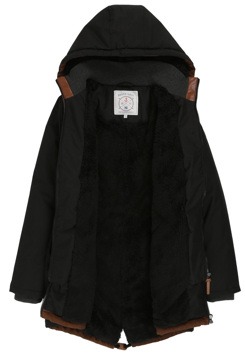 Damen Parkas | Brave Soul ABBY Wintermantel black/schwarz - OL45406 Damen Parkas | Brave Soul ABBY Wintermantel black/schwarz - OL45406