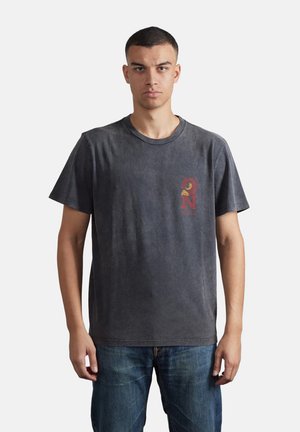 ROY NIGHT TRACKS - T-shirt con stampa - antracite