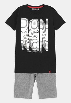 TEEN BOYS SET - Camiseta estampada - black