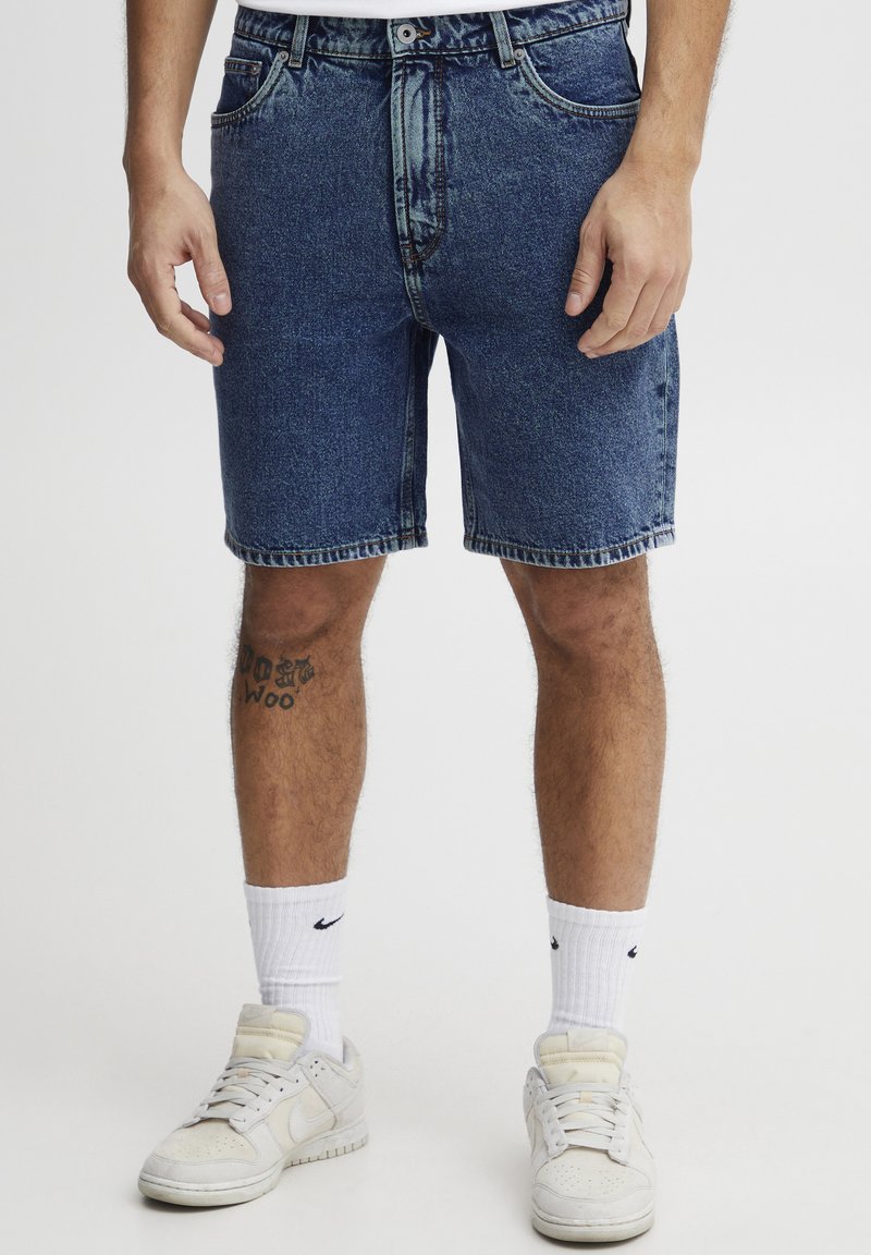 Solid - SDELMO LT OWEN - Jeansshort - middle blue denim, Vergroten